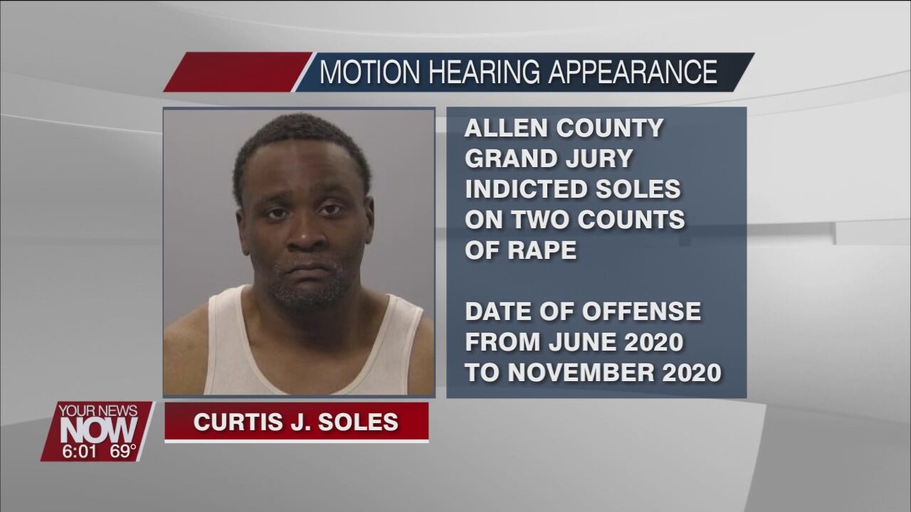 Lima man indicted on two counts of rape appears for motion to suppress hearing